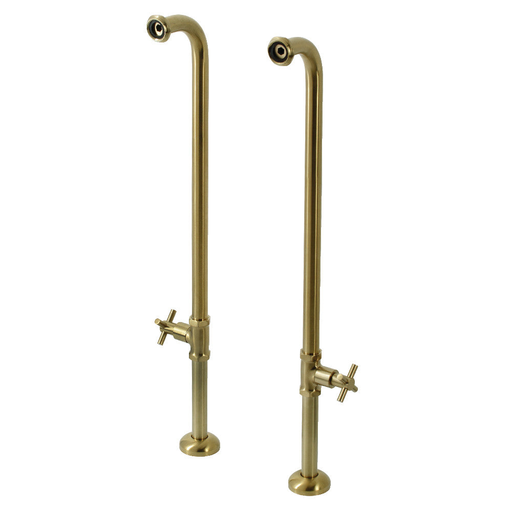 Kingston Brass AE810S7DX Concord Freestanding Tub Supply Line, Brushed Brass - BNGBath