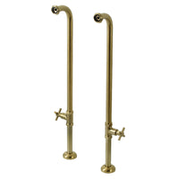 Thumbnail for Kingston Brass AE810S7DX Concord Freestanding Tub Supply Line, Brushed Brass - BNGBath