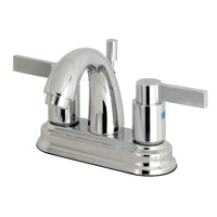 Thumbnail for Kingston Brass FB5611NDL 4 in. Centerset Bathroom Faucet, Polished Chrome - BNGBath