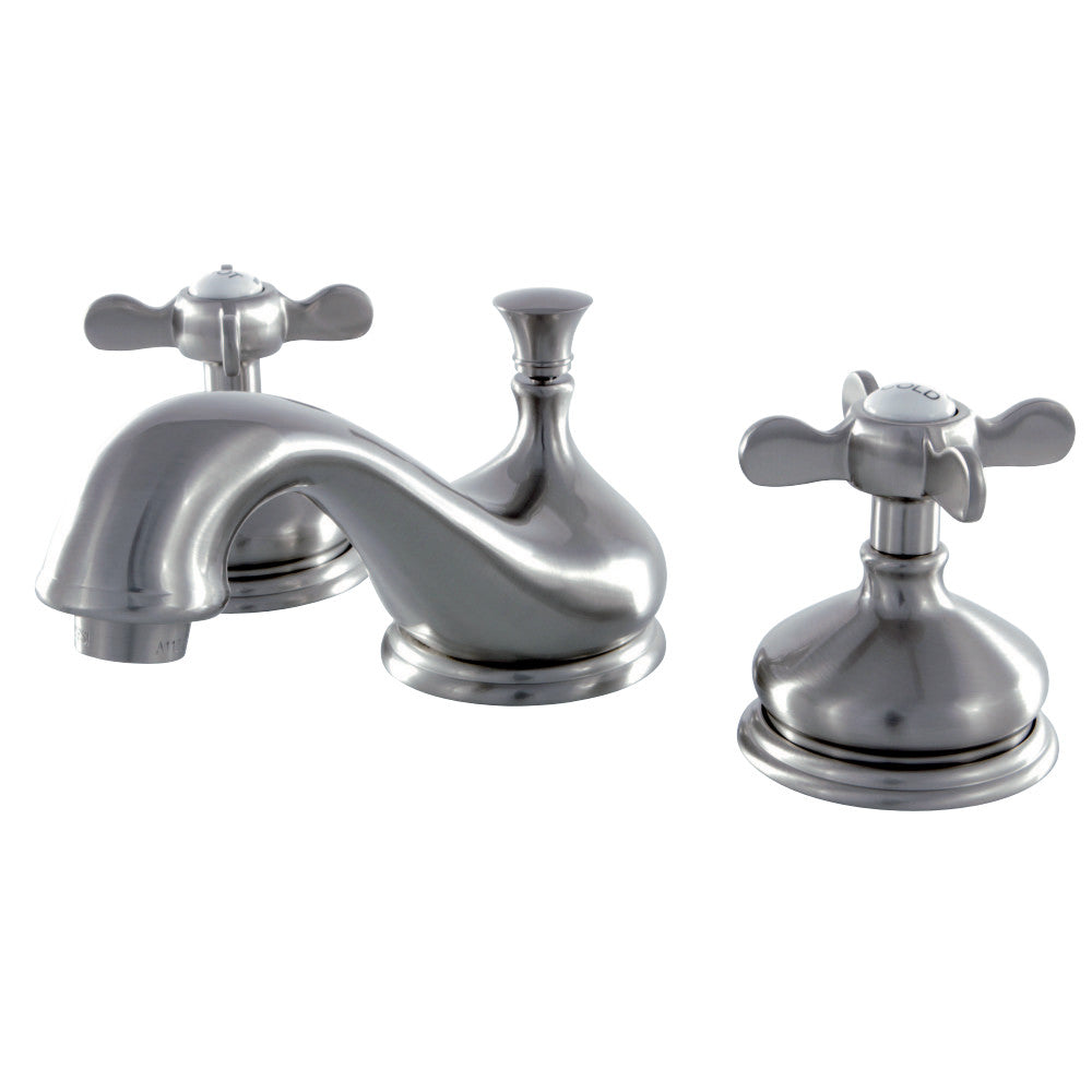 Kingston Brass KS1168BEX 8 in. Widespread Bathroom Faucet, Brushed Nickel - BNGBath