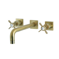 Thumbnail for Kingston Brass KS6027BEX Essex Wall Mount Tub Faucet, Brushed Brass - BNGBath