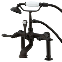 Thumbnail for Kingston Brass CC103T5 Vintage 7-Inch Deck Mount Clawfoot Tub Faucet, Oil Rubbed Bronze - BNGBath