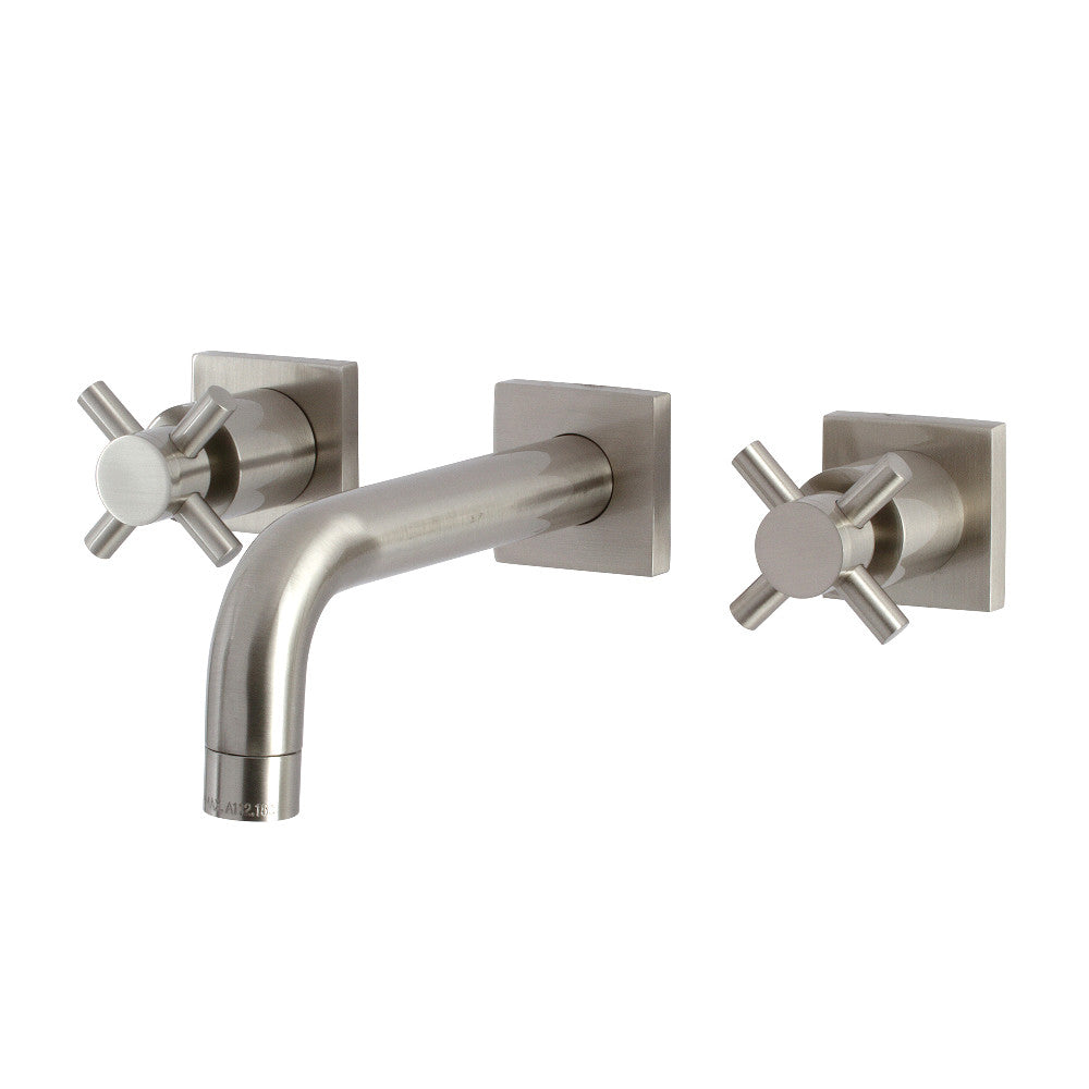 Kingston Brass KS6128DX Concord Two-Handle Wall Mount Bathroom Faucet, Brushed Nickel - BNGBath