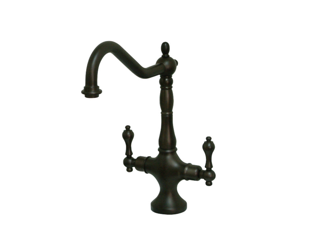 Kingston Brass KS1775ALLS Heritage Single Hole Kitchen Faucet, Oil Rubbed Bronze - BNGBath