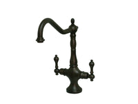 Thumbnail for Kingston Brass KS1775ALLS Heritage Single Hole Kitchen Faucet, Oil Rubbed Bronze - BNGBath