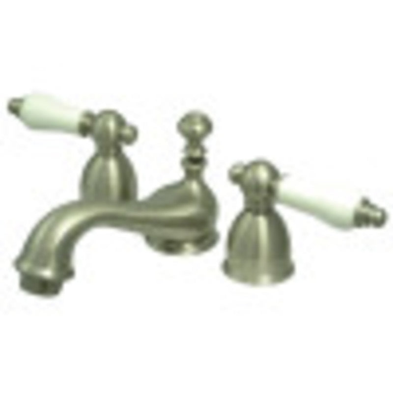 Kingston Brass CC23L8 Mini-Widespread Bathroom Faucet, Brushed Nickel - BNGBath