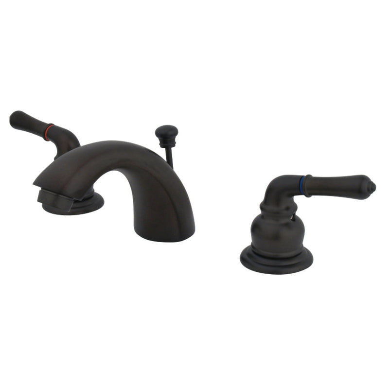 Kingston Brass GKB955 Mini-Widespread Bathroom Faucet, Oil Rubbed Bronze - BNGBath