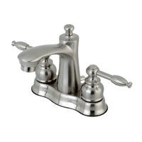 Thumbnail for Kingston Brass FB7618KL 4 in. Centerset Bathroom Faucet, Brushed Nickel - BNGBath