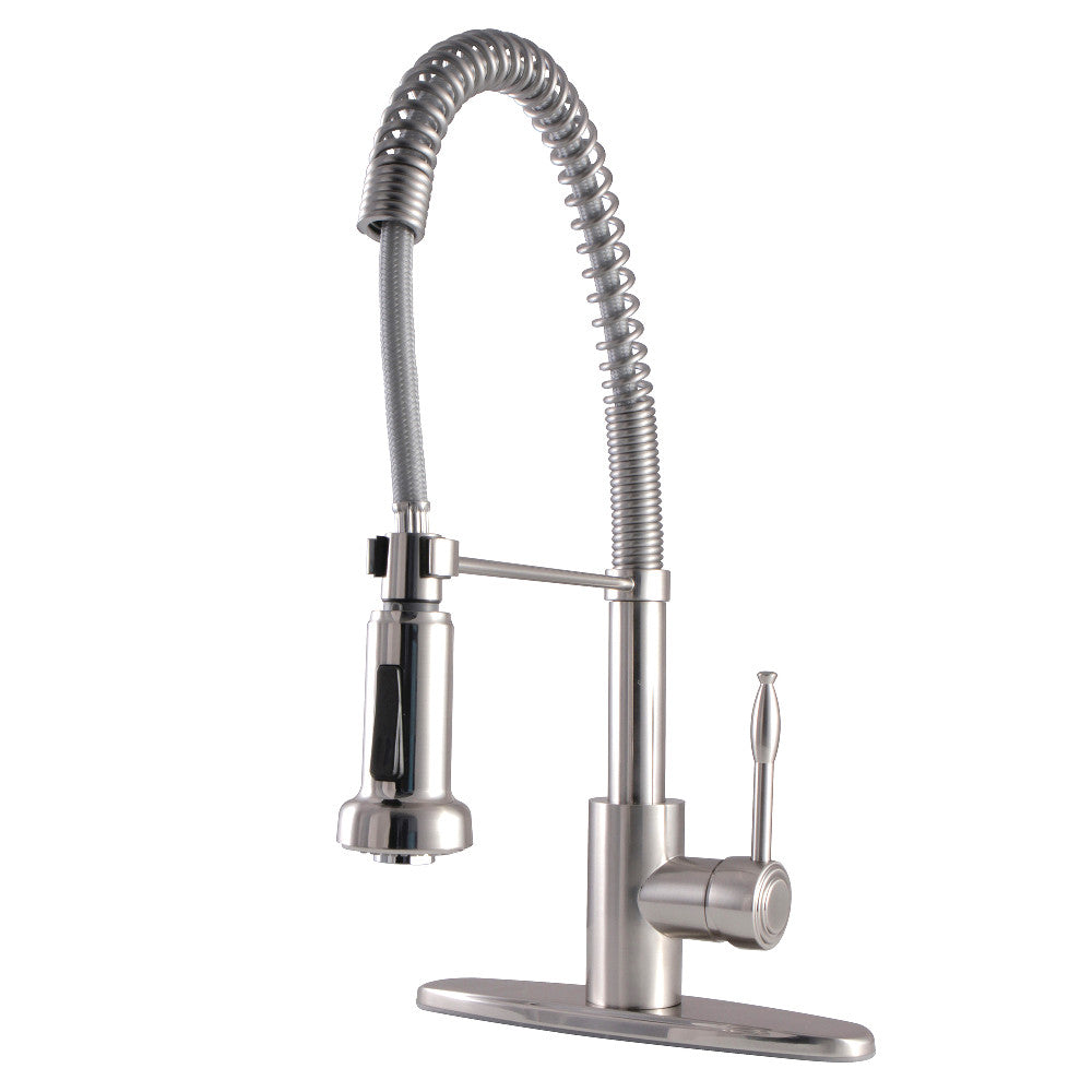 Gourmetier GSY8888NKL Nustudio Single-Handle Pre-Rinse Kitchen Faucet, Brushed Nickel - BNGBath