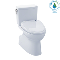 Thumbnail for TOTO WASHLET+  Vespin II 1G Two-Piece Elongated 1.0 GPF Toilet and WASHLET S350e Bidet Seat,  - MW474584CUFG#01 - BNGBath