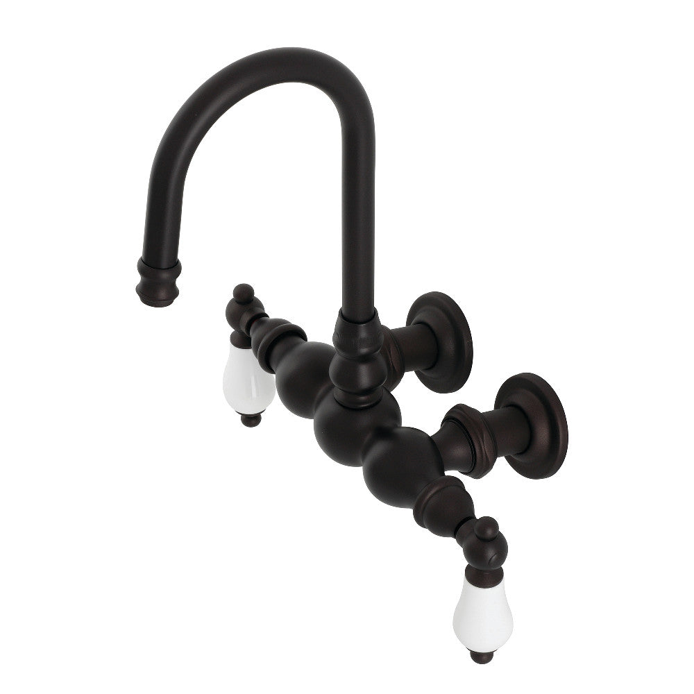 Kingston Brass CA5T5 Vintage 3-3/8" Tub Wall Mount Clawfoot Tub Faucet, Oil Rubbed Bronze - BNGBath