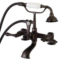 Thumbnail for Aqua Vintage AE203T5 Vintage 7-Inch Tub Faucet with Hand Shower, Oil Rubbed Bronze - BNGBath