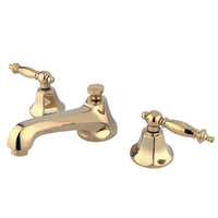 Thumbnail for Kingston Brass KS4462TL 8 in. Widespread Bathroom Faucet, Polished Brass - BNGBath