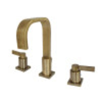 Thumbnail for Fauceture FSC89633NDL NuvoFusion Widespread Bathroom Faucet, Antique Brass - BNGBath
