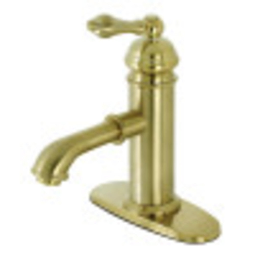 Kingston Brass KS7417ACL American Classic Single-Handle Bathroom Faucet, Brushed Brass - BNGBath