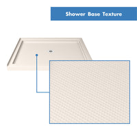 Thumbnail for DreamLine Flex 34 in. D x 42 in. W x 74 3/4 in. H Semi-Frameless Pivot Shower Door and SlimLine Shower Base Kit - BNGBath