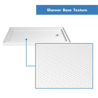 Thumbnail for DreamLine Flex 32 in. D x 60 in. W x 76 3/4 in. H Semi-Frameless Pivot Shower Door, SlimLine Shower Base and Backwall Kit - BNGBath