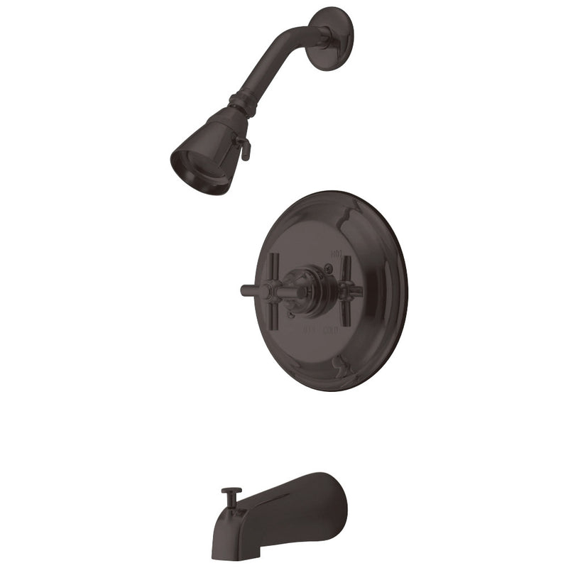 Kingston Brass KB2635EX Tub and Shower Faucet, Oil Rubbed Bronze - BNGBath