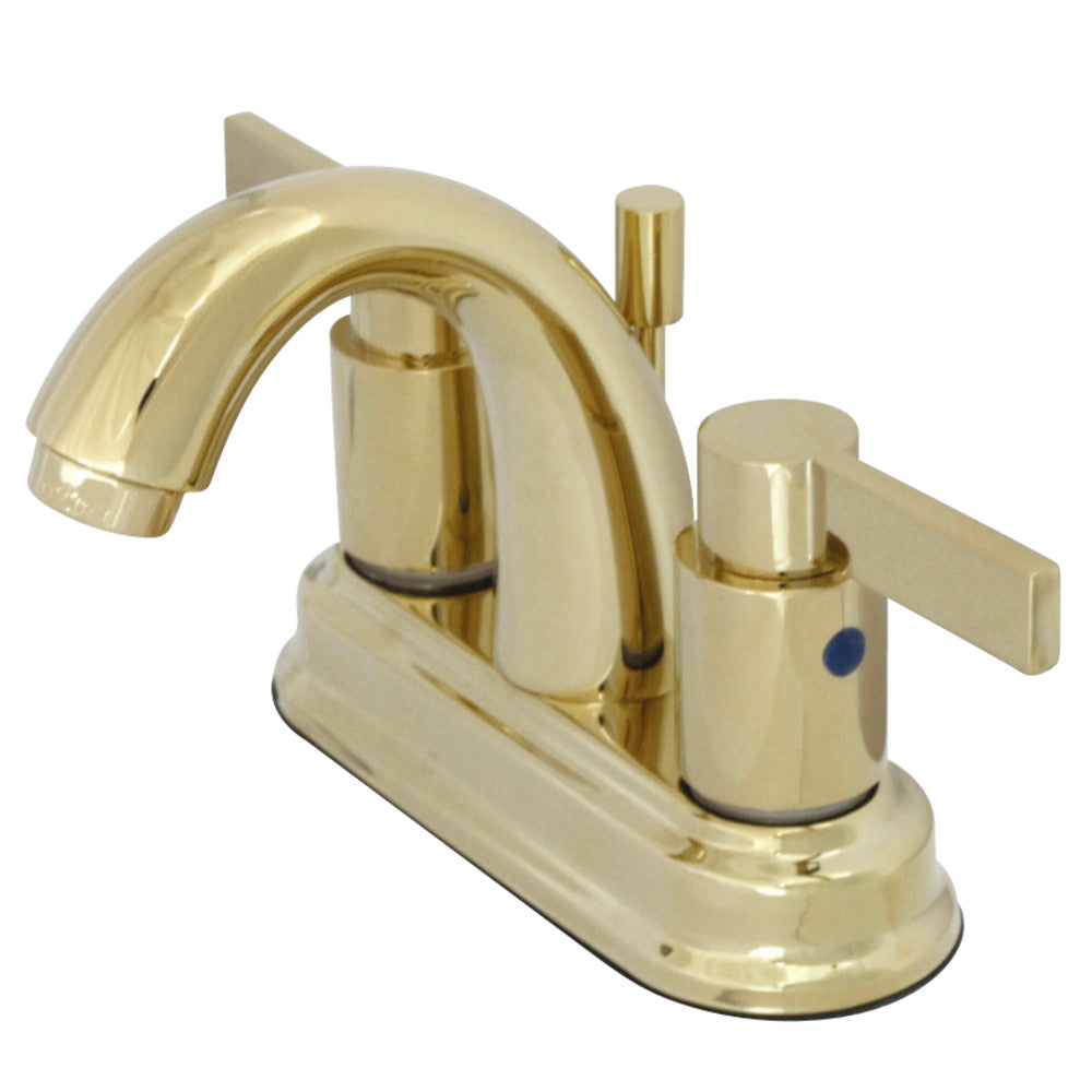 Kingston Brass KB8612NDL 4 in. Centerset Bathroom Faucet, Polished Brass - BNGBath