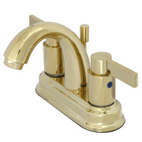 Thumbnail for Kingston Brass KB8612NDL 4 in. Centerset Bathroom Faucet, Polished Brass - BNGBath