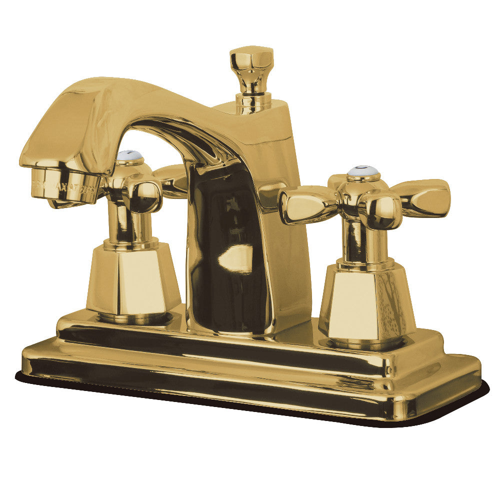 Kingston Brass KS8642HX 4 in. Centerset Bathroom Faucet, Polished Brass - BNGBath