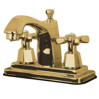 Thumbnail for Kingston Brass KS8642HX 4 in. Centerset Bathroom Faucet, Polished Brass - BNGBath