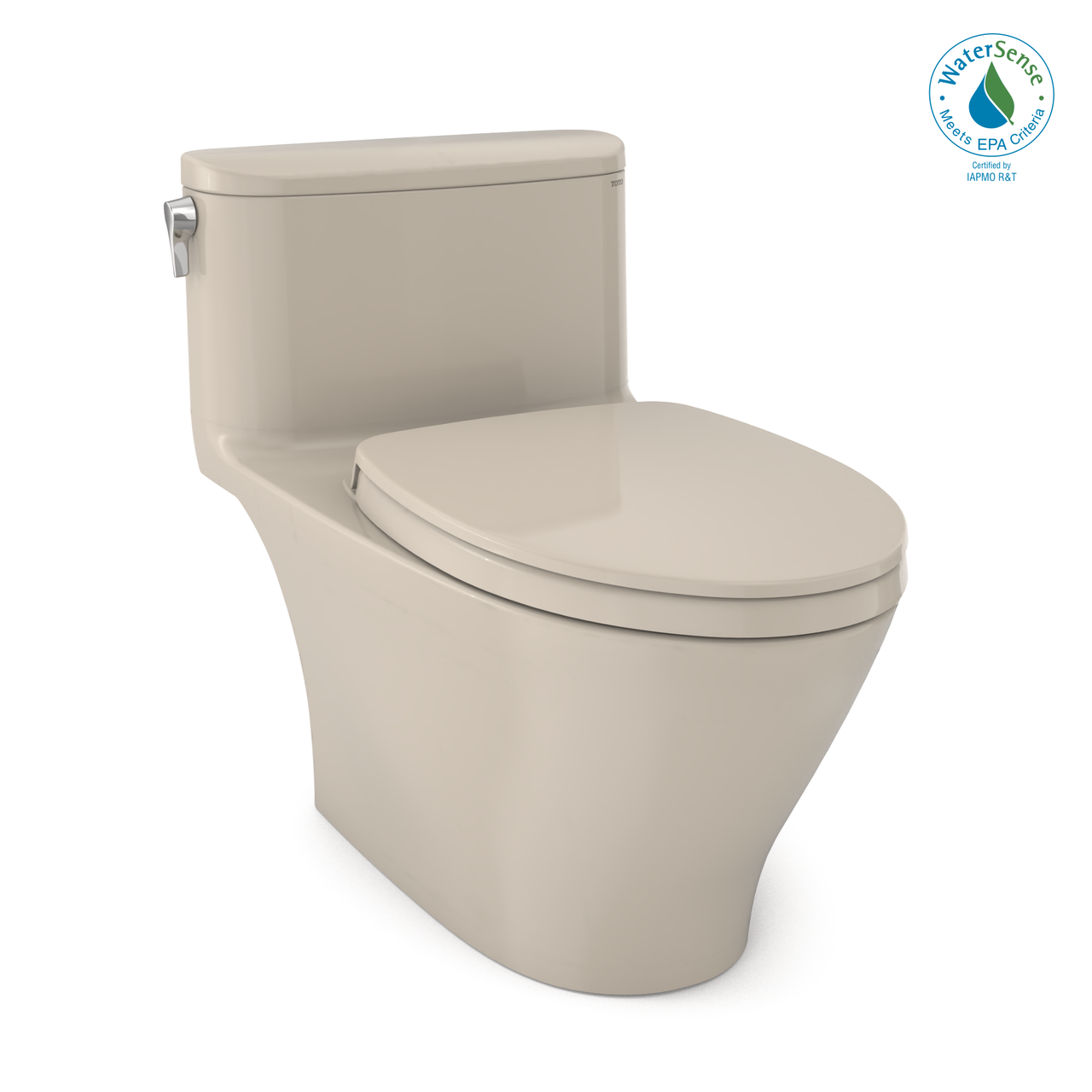 TOTO Nexus 1G One-Piece Elongated 1.0 GPF Universal Height Toilet with CEFIONTECT and SS124 SoftClose Seat, WASHLET+ Ready,  - MS642124CUFG#03 - BNGBath