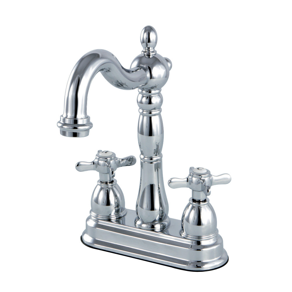 Kingston Brass KB1491BEX Essex Two-Handle Bar Faucet, Polished Chrome - BNGBath