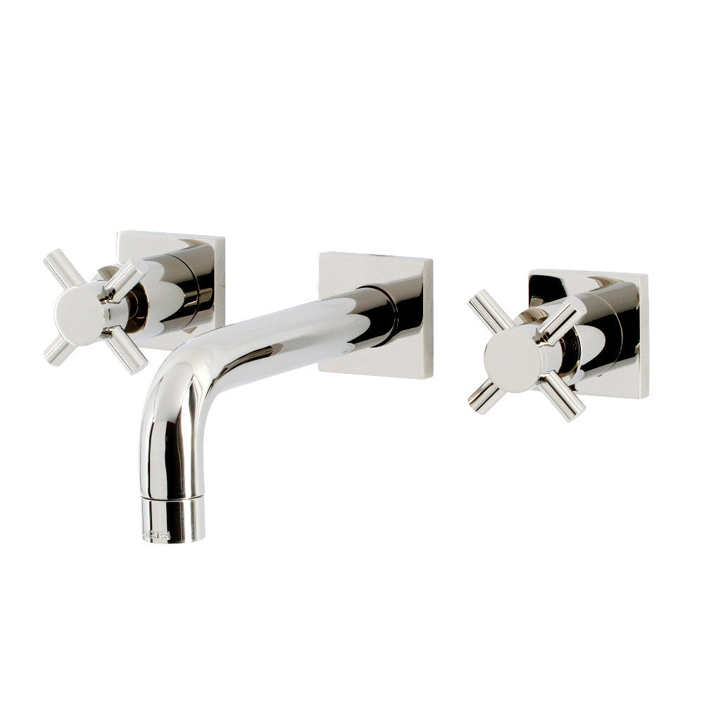 Kingston Brass KS6126DX Concord Two-Handle Wall Mount Bathroom Faucet, Polished Nickel - BNGBath
