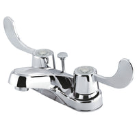 Thumbnail for Kingston Brass KB181B 4 in. Centerset Bathroom Faucet, Polished Chrome - BNGBath