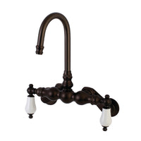 Thumbnail for Aqua Vintage AE83T5 Vintage Adjustable Center Wall Mount Tub Faucet, Oil Rubbed Bronze - BNGBath