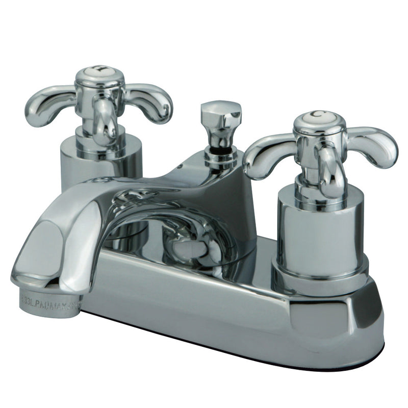 Kingston Brass KS4261TX 4 in. Centerset Bathroom Faucet, Polished Chrome - BNGBath