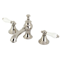 Thumbnail for Kingston Brass KC7066PL Vintage 8 in. Widespread Bathroom Faucet, Polished Nickel - BNGBath