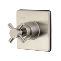 Thumbnail for Kingston Brass KS3048DX Concord 3-Way Diverter Valve with Trim Kit, Brushed Nickel - BNGBath