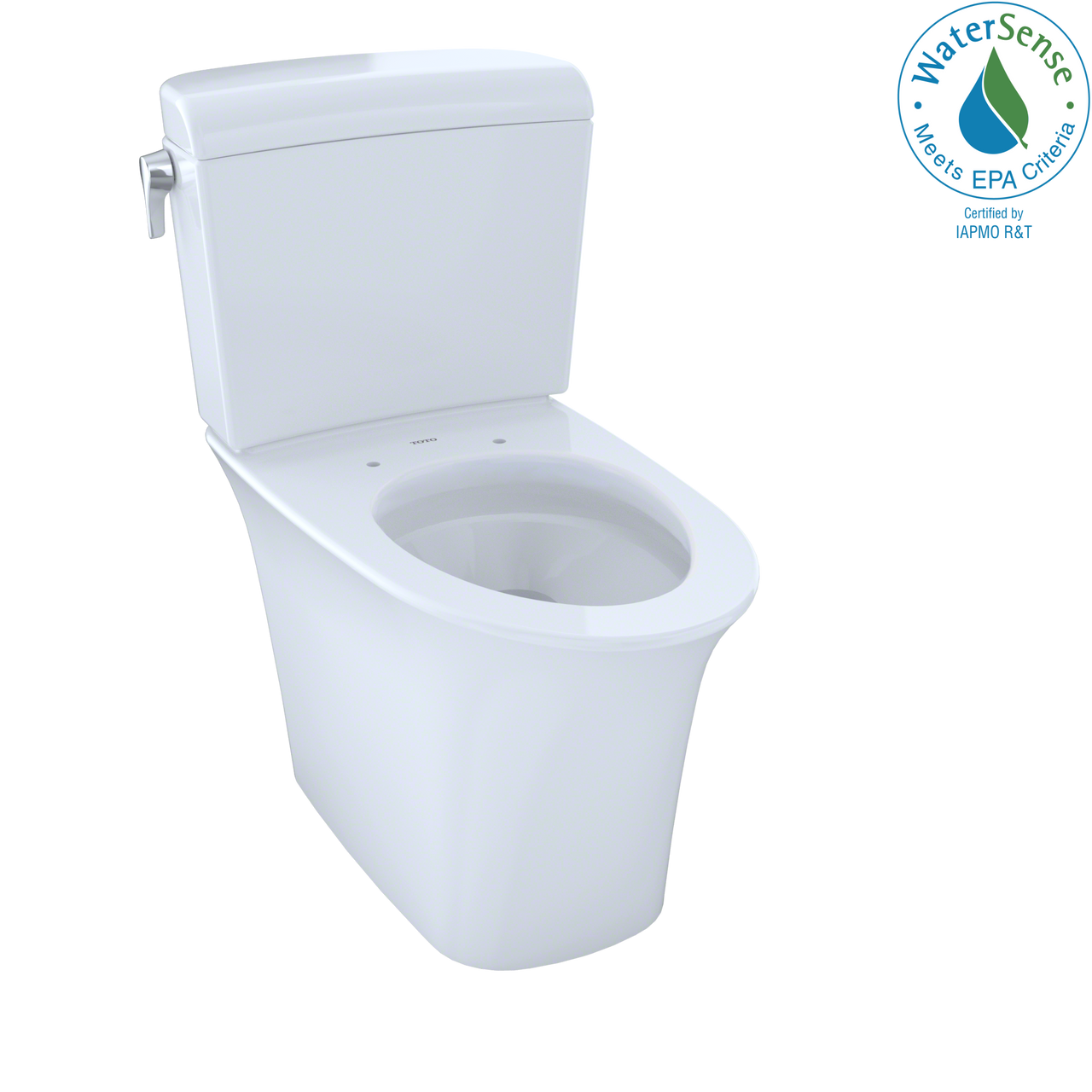 TOTO Maris Two-Piece Elongated Dual-Max, Dual Flush 1.28 and 0.9 GPF Universal Height Skirted Toilet with CeFiONtect,   - CST484CEMFG#01 - BNGBath