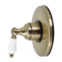 Thumbnail for Kingston Brass KB3003PL Vintage Volume Control with Lever Handle, Antique Brass - BNGBath