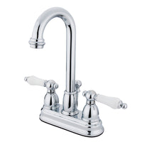 Thumbnail for Kingston Brass KB3611PL 4 in. Centerset Bathroom Faucet, Polished Chrome - BNGBath