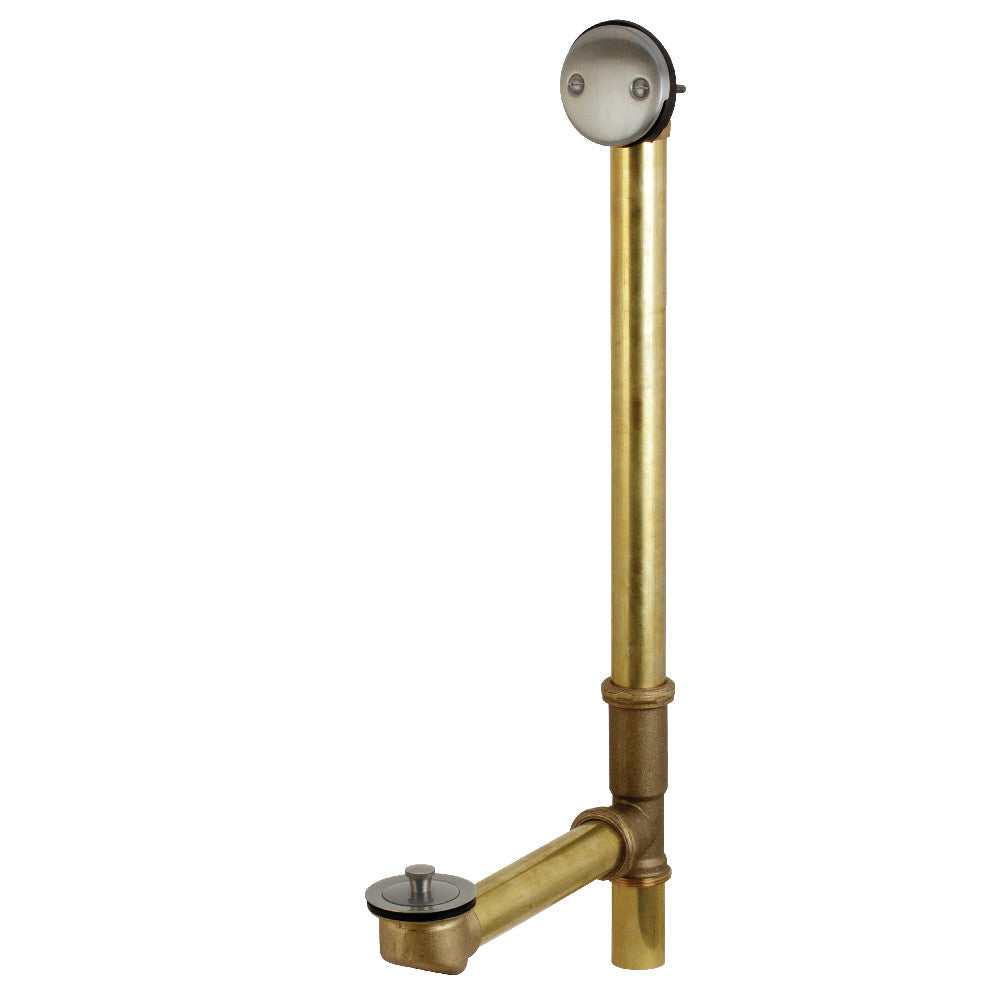Kingston Brass DLL3183 18" Tub Waste and Overflow with Lift & Lock Drain, 20 Gauge, Antique Brass - BNGBath