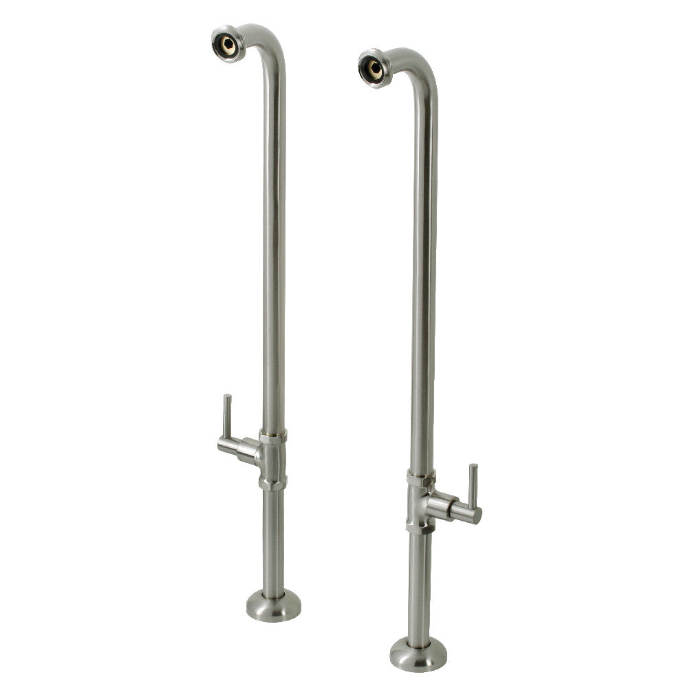 Kingston Brass AE810S8DL Concord Freestanding Tub Supply Line, Brushed Nickel - BNGBath