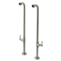 Thumbnail for Kingston Brass AE810S8DL Concord Freestanding Tub Supply Line, Brushed Nickel - BNGBath