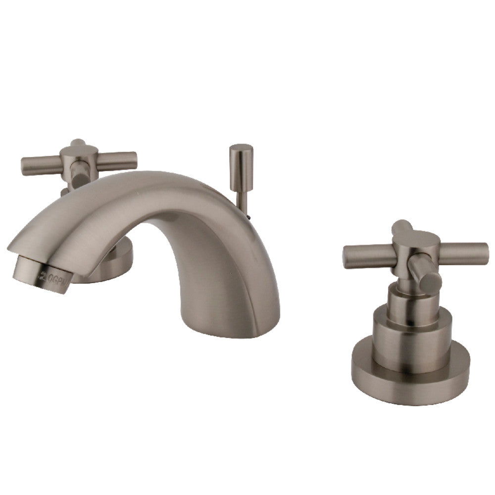 Kingston Brass KS2958EX Mini-Widespread Bathroom Faucet, Brushed Nickel - BNGBath