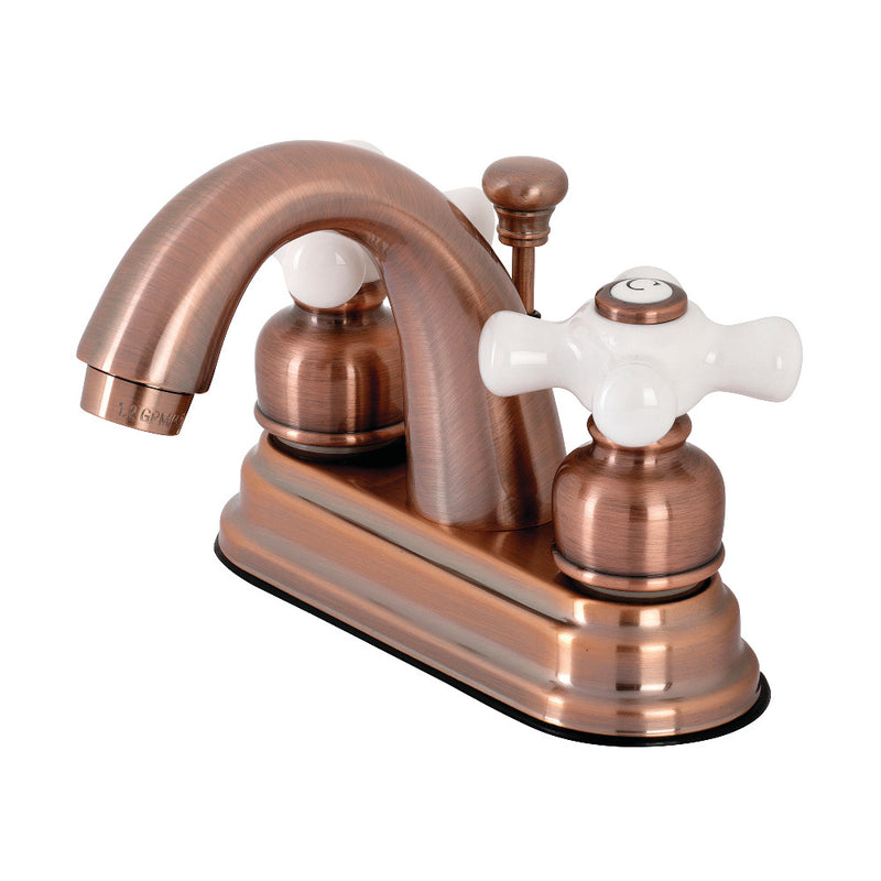 Kingston Brass KB561PXAC Restoration 4 in. Centerset Bathroom Faucet, Antique Copper - BNGBath