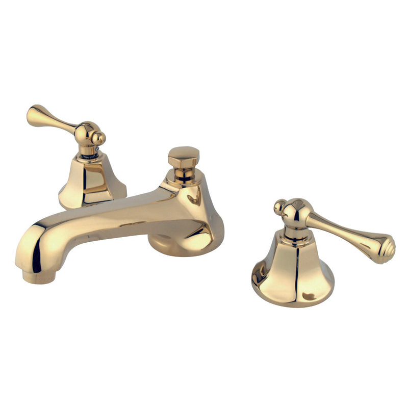 Kingston Brass KS4462BL 8 in. Widespread Bathroom Faucet, Polished Brass - BNGBath
