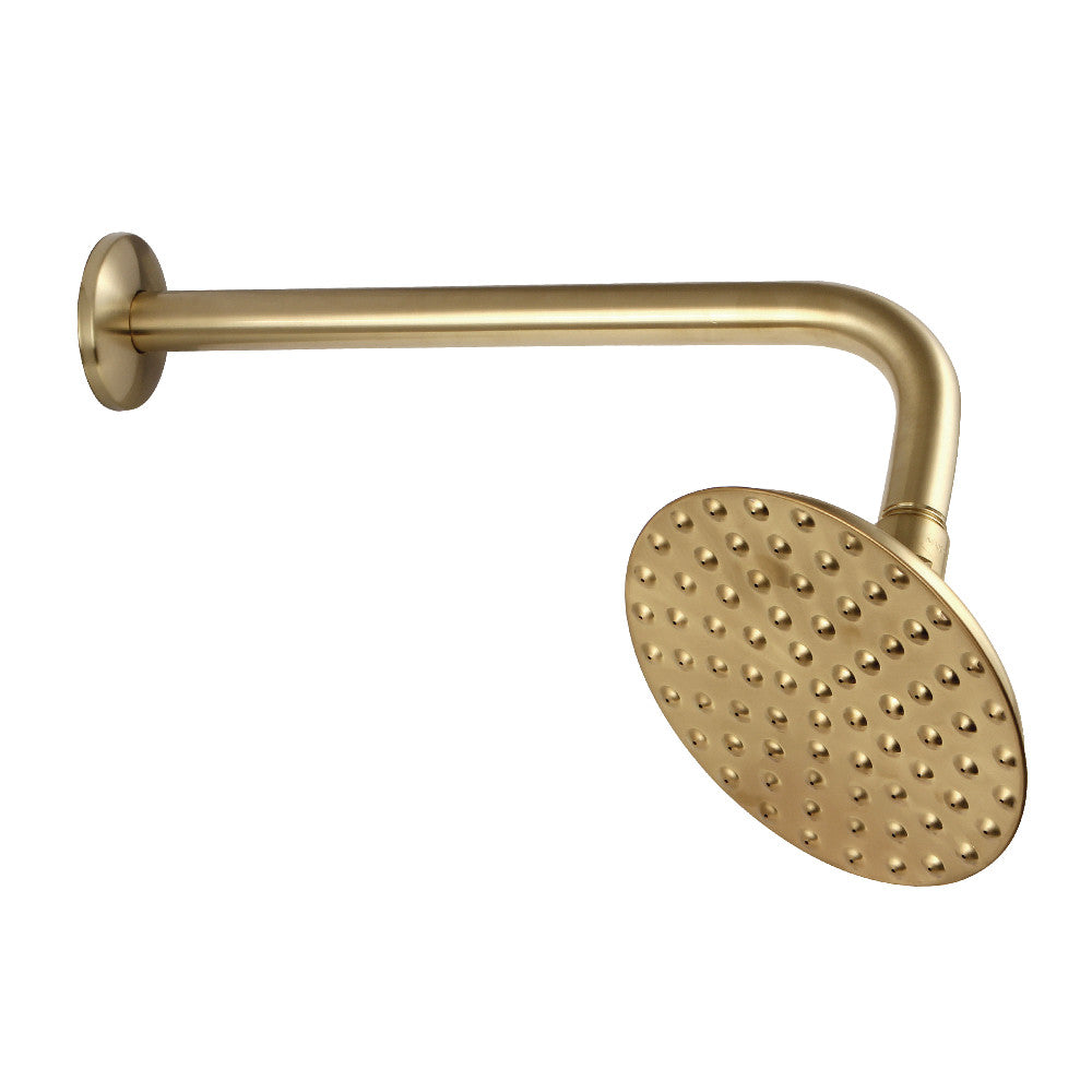 Kingston Brass K135A7CK Victorian 5-1/4" Shower Head with Shower Arm, Brushed Brass - BNGBath