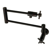 Thumbnail for Kingston Brass KS4105DX Concord Wall Mount Pot Filler, Oil Rubbed Bronze - BNGBath