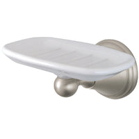Thumbnail for Kingston Brass BA2975SN Governor Wall-Mount Soap Dish, Brushed Nickel - BNGBath