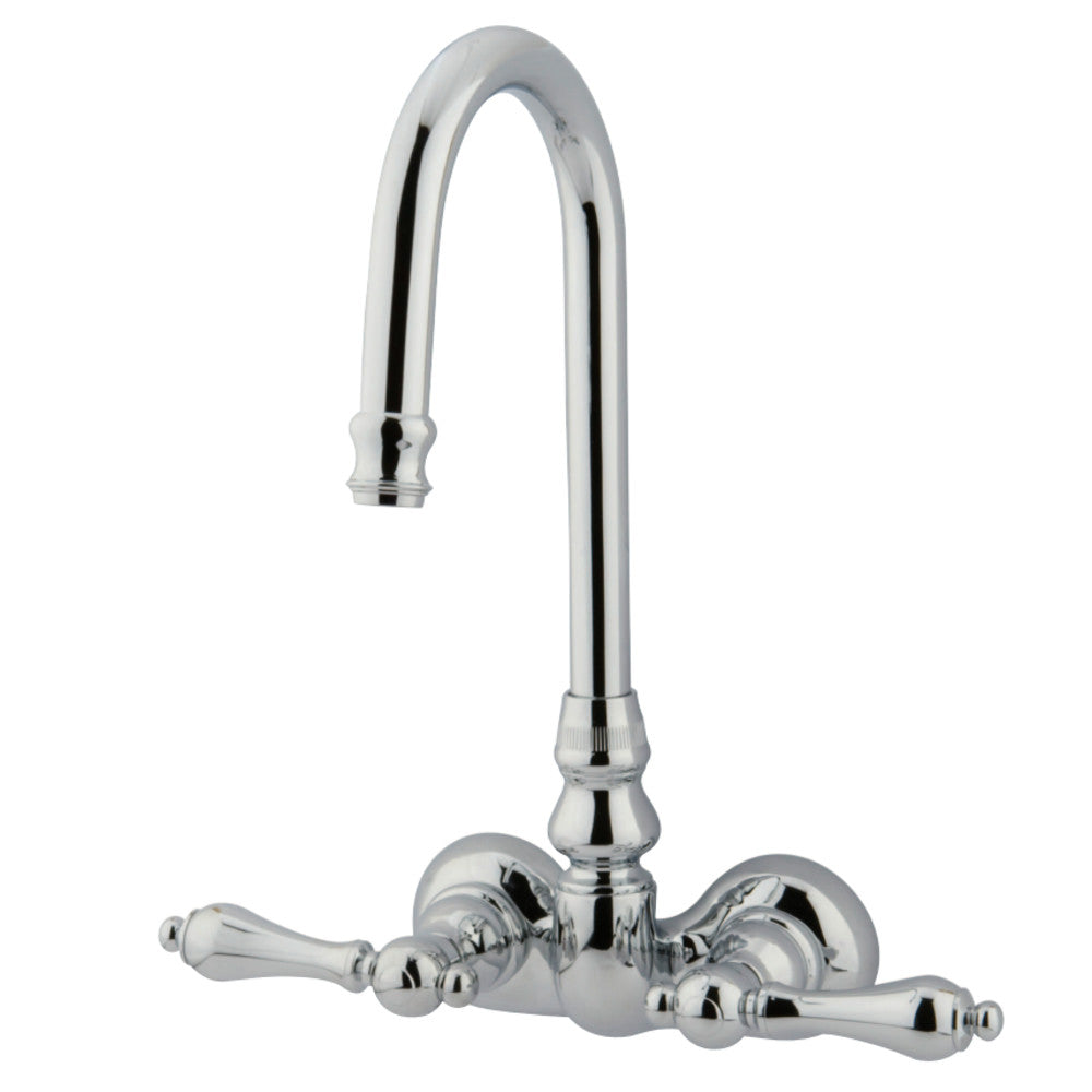 Kingston Brass CC72T1 Vintage 3-3/8-Inch Wall Mount Tub Faucet, Polished Chrome - BNGBath