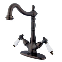 Thumbnail for Kingston Brass KS1495PL Vessel Sink Faucet, Oil Rubbed Bronze - BNGBath