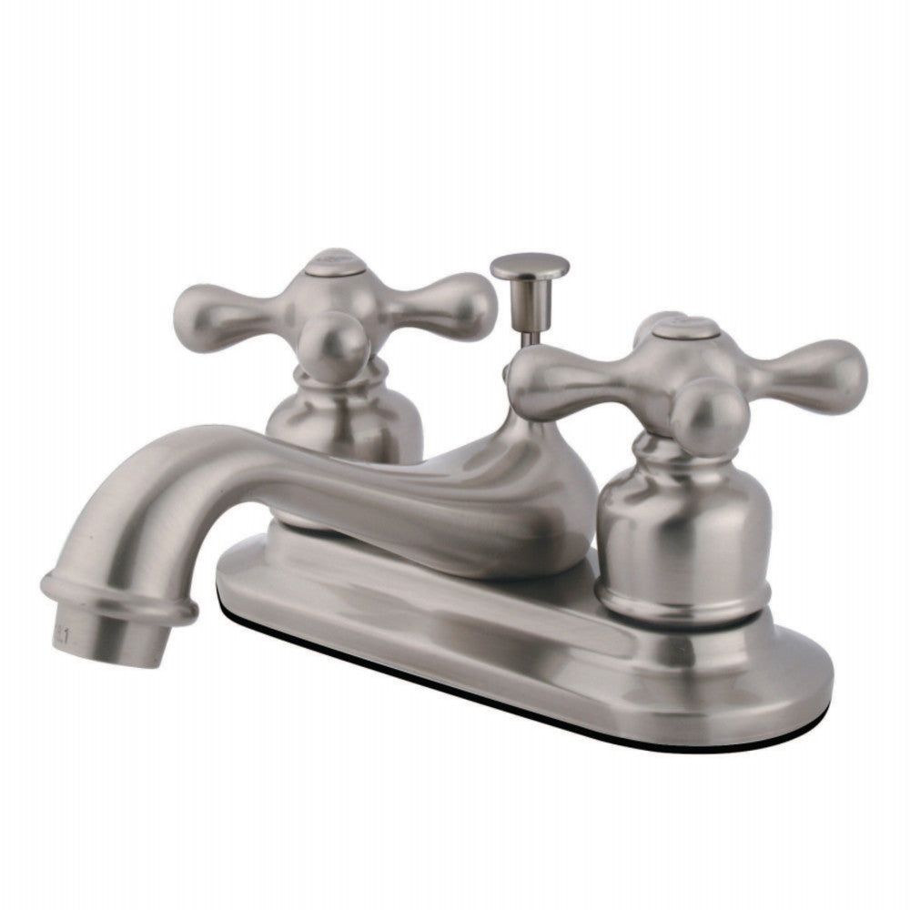 Kingston Brass KB608AX Restoration 4 in. Centerset Bathroom Faucet, Brushed Nickel - BNGBath