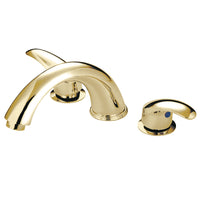 Thumbnail for Kingston Brass KS6362LL Roman Tub Faucet, Polished Brass - BNGBath